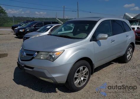 2008 Acura Mdx Technology Package from USA, damaged, VIN 2HNYD283X8H532889